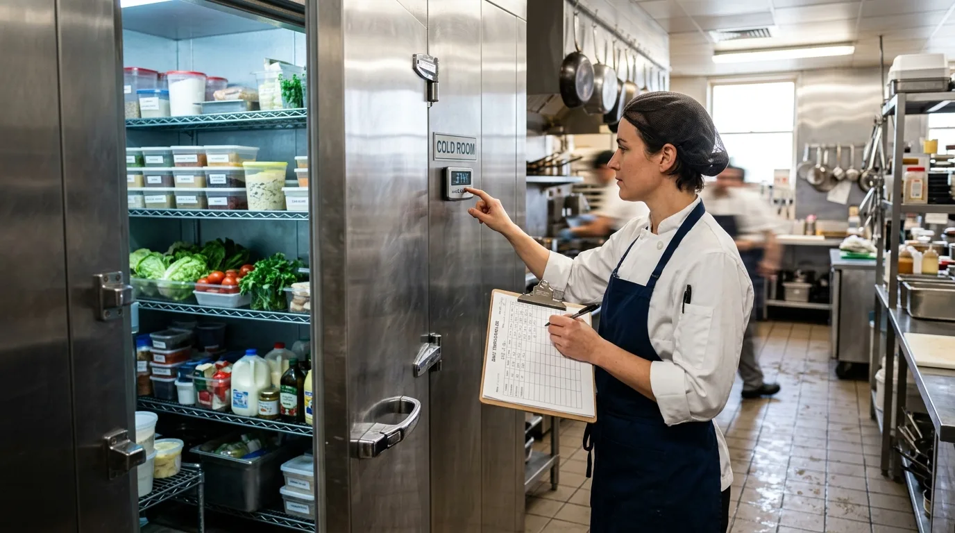 Como controlar a temperatura de geladeiras e câmaras frias na cozinha